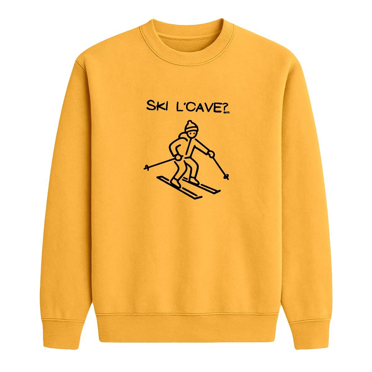 Sweat-shirt Ski l'cave