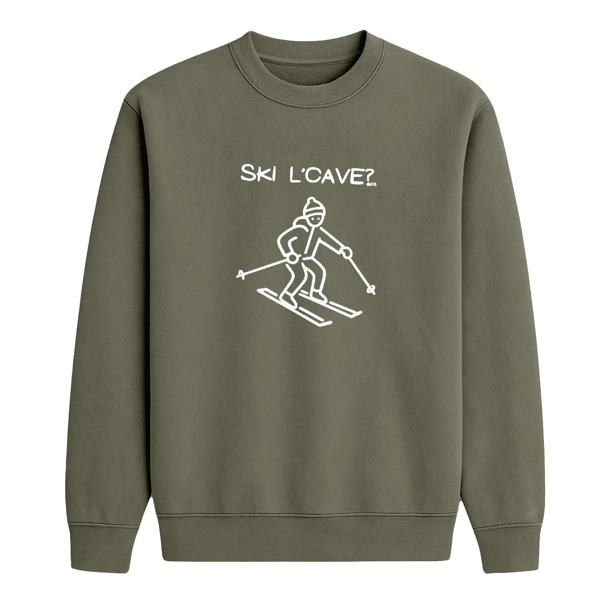 Sweat-shirt Ski l'cave