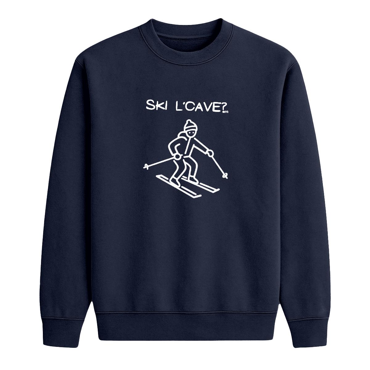 Sweat-shirt Ski l'cave