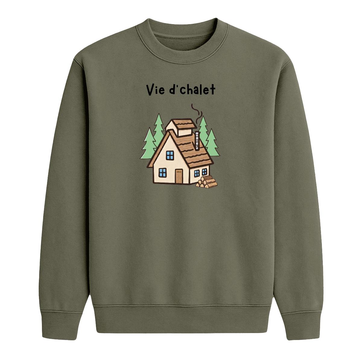 Sweat-shirt Vie d'chalet