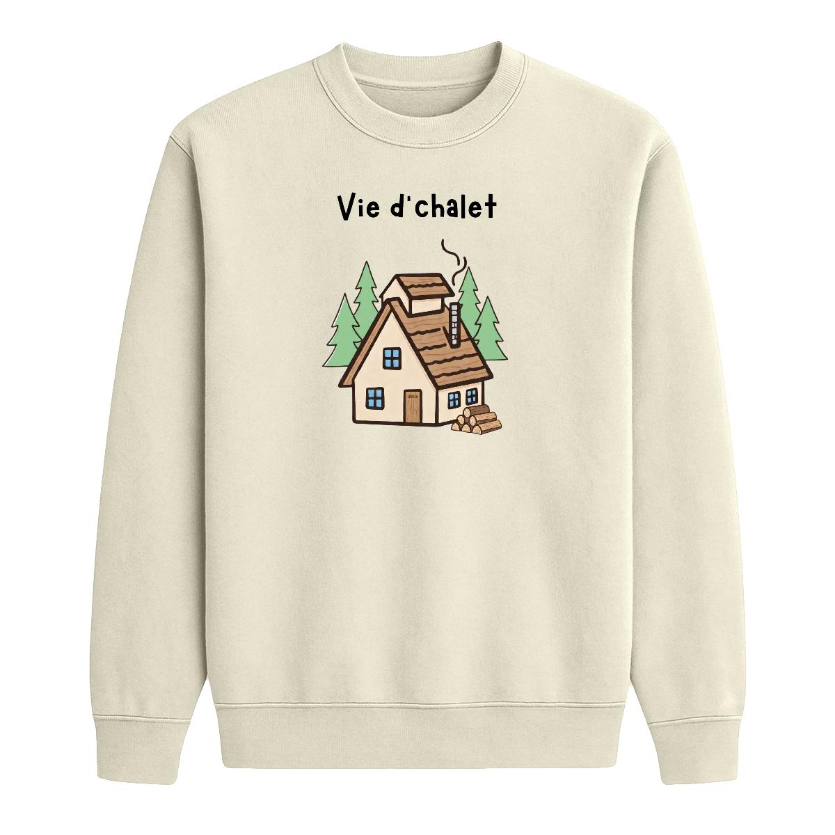 Sweat-shirt Vie d'chalet