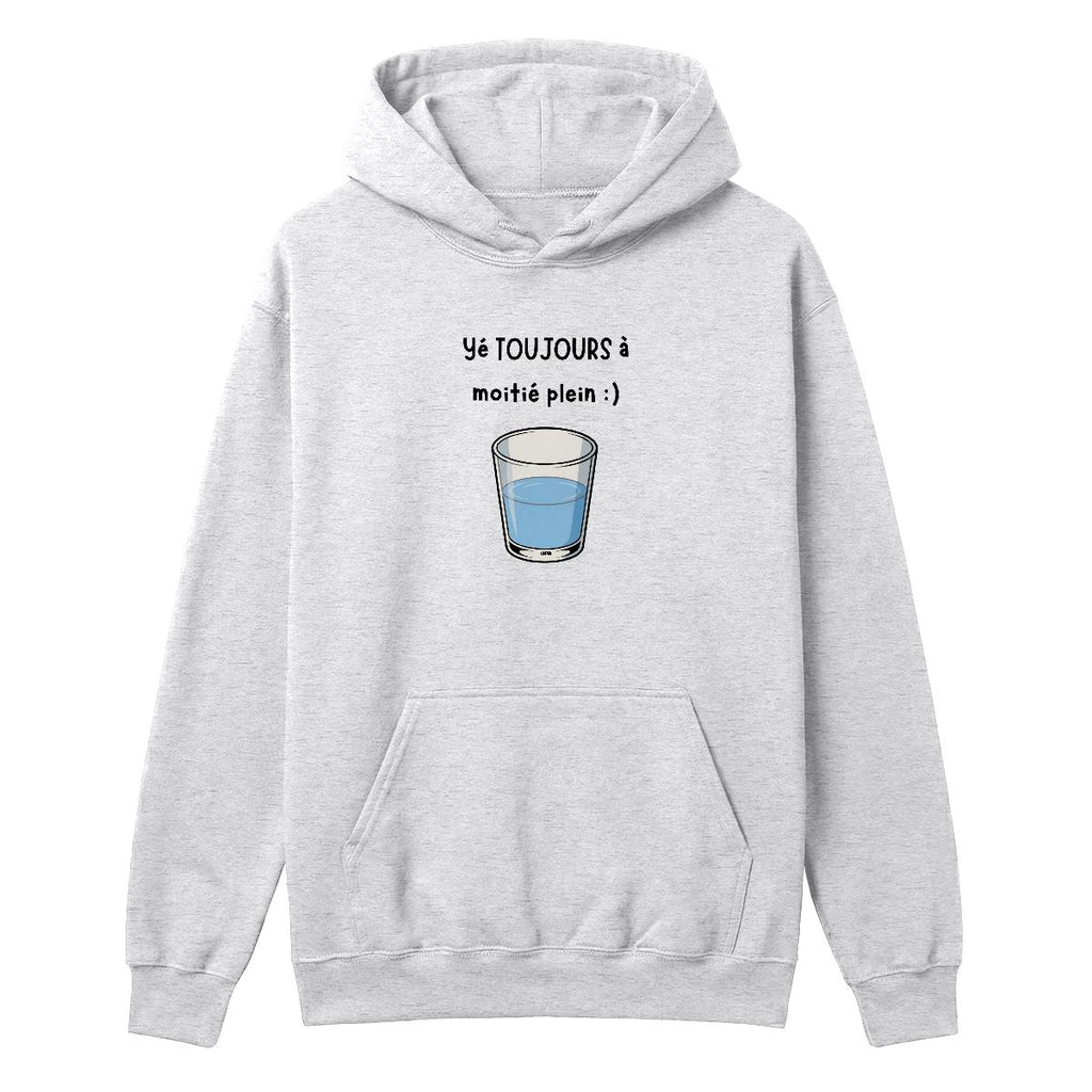 Hoodie Verre à moitié plein
