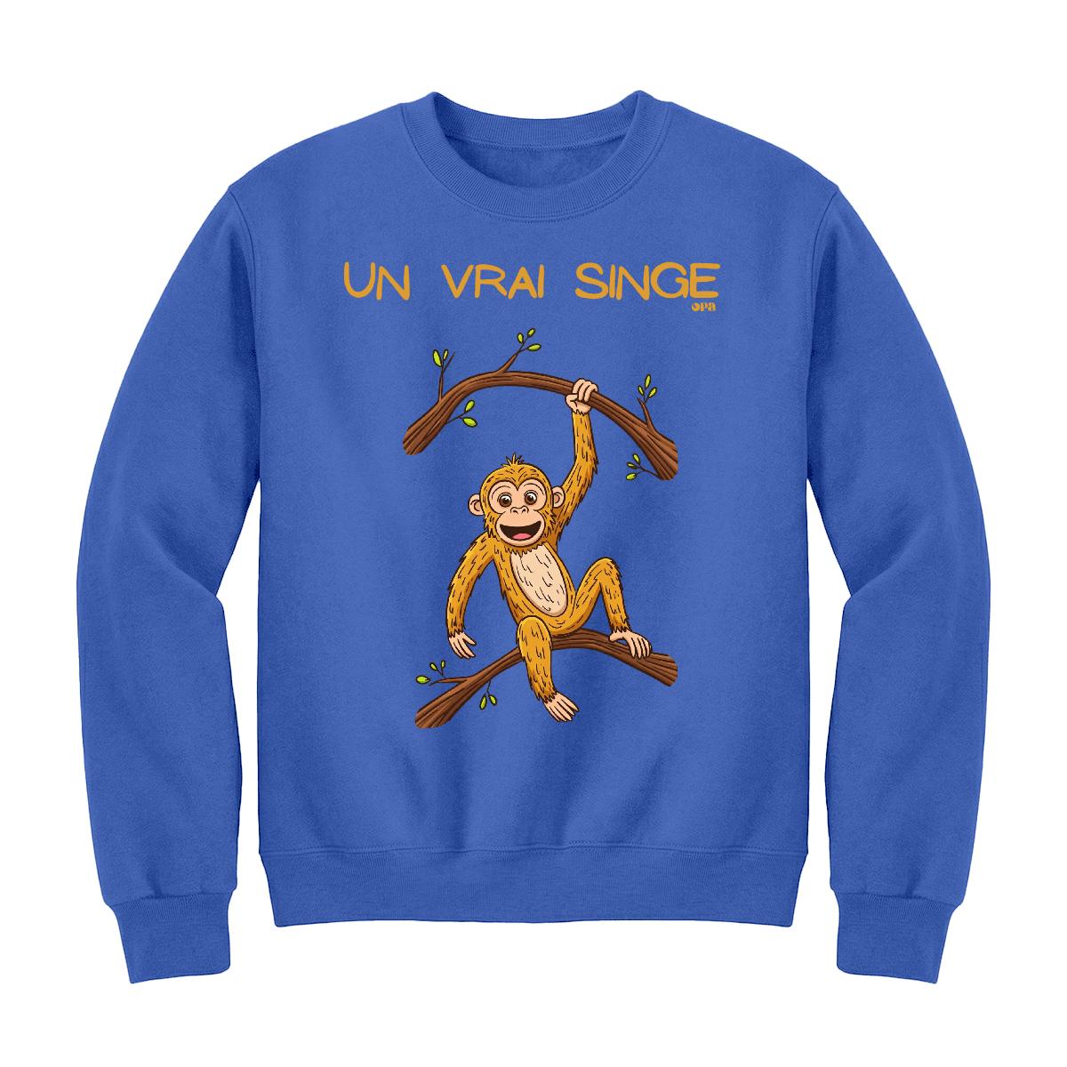 Sweat-shirt Un vrai singe
